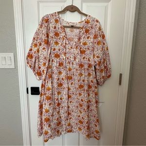 Universal thread babydoll puff sleeve dress